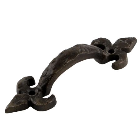 Antique Fleur De Lis Small Metal Cabinet Handles